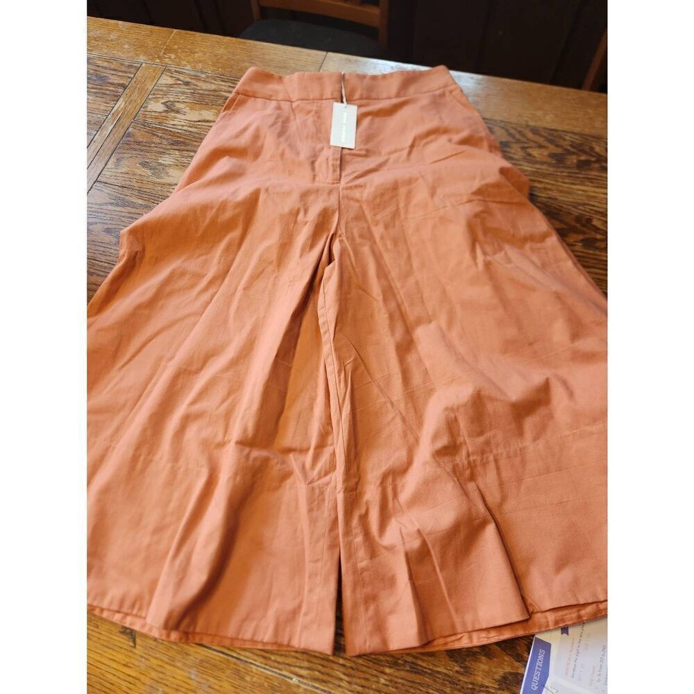 NWT Souk Indigo orange culottes pants sz Medium